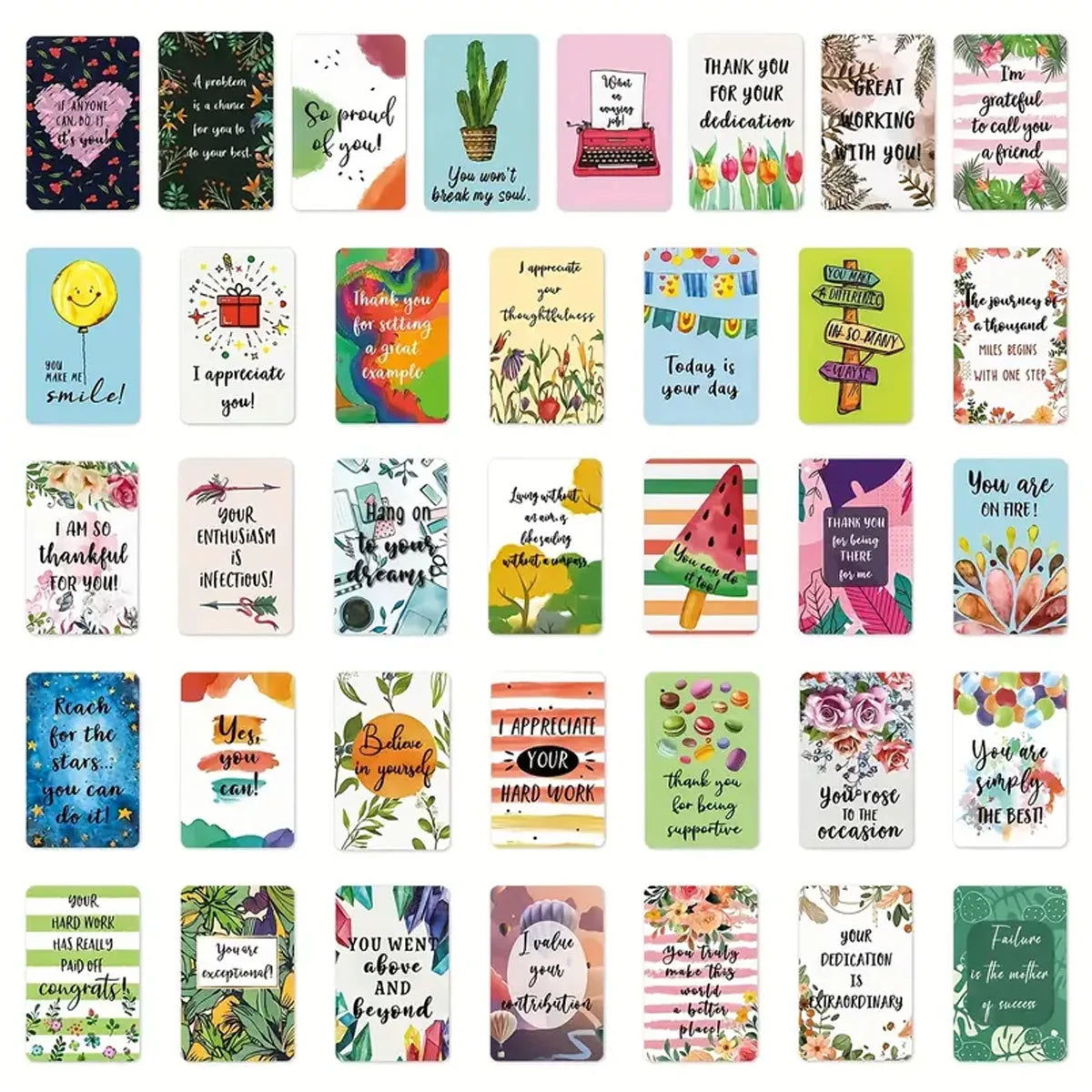 72 Pieces Positive Affirmation Cards Inspirational and Encouragement Cards for Women Men Daily Affirmations Cards